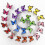 Orange 3D Butterfly Wall Stickers 10PCS 1