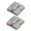 Car Visor Sunglasses Holder Clips Beige 2 pcs 5