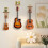 Wooden Guitar Wall Mount with Shelf 2-Pack 6