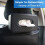 Leather Vehicle Tissue Box Storage with Straps 2PCS 6