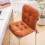Office Chair Cushion with Back Support Orange 2