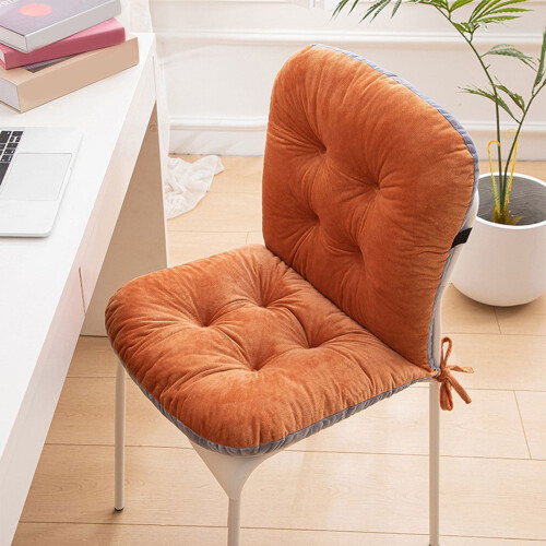 Office Chair Cushion with Back Support Orange 1