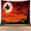 Halloween tapestry wall hanging blanket 1 piece 2