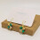 Crystal Leaf Clover Earrings Green Shamrock Jewelry for 6