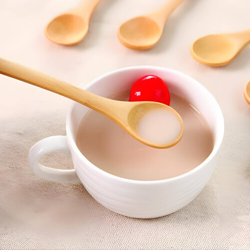 FACEGA Bamboo Spoon Eco-Friendly Handcrafted 6Pcs 2