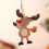 Christmas tree ornaments black hanging charms 6 pcs 5