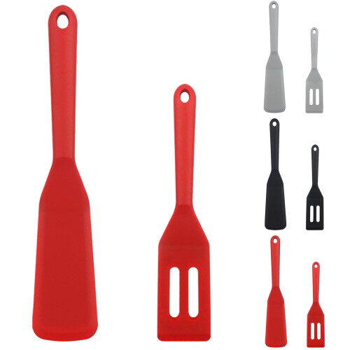 Silicone Spatula Set – Grey, 2-Piece 2