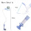 Support pour babyphone avec fixation flexible et clip réglable 3