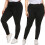 Women's Plus Size Black Leggings XXXXL 7
