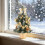 Mini Christmas Tree Artificial Desktop 7.8 Inch Silver with 3