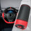 Leather Steering Wheel Cover Hand-Sewn 38cm 5
