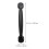 Black Cabinet Drawer Pulls Horizontal Bridge Design Set of 6 2