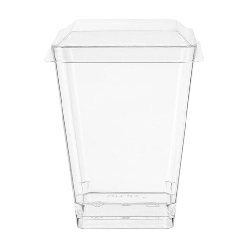 Disposable Plastic Dessert Cups with Lids 150ml 20pcs 2