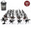 Middeleeuwse ridder actiefiguren van plastic, 52 stuks 3