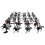 Middeleeuwse ridder actiefiguren van plastic, 52 stuks 4