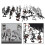 Middeleeuwse ridder actiefiguren van plastic, 52 stuks 5
