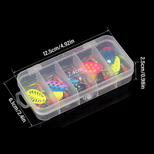 Spinner Baits for Trout Hard Metal Lures 10 Pcs 2