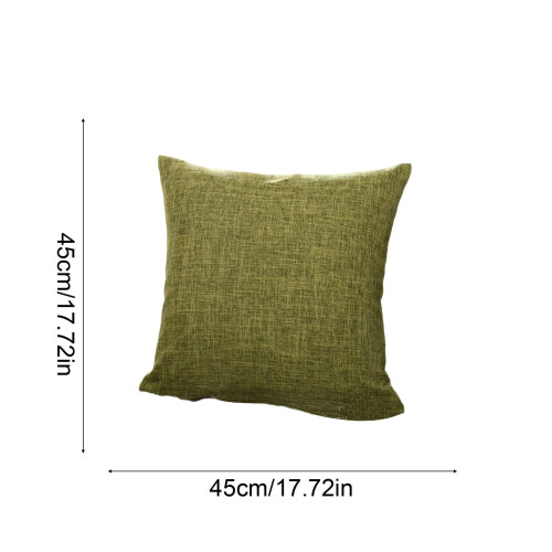 Coussin en lin avec garniture 45 x 45 cm 2