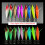 Amo da jigging per gamberi e seppie, multicolore, 10 pezzi 2