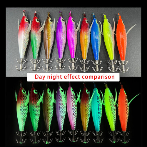 Amo da jigging per gamberi e seppie, multicolore, 10 pezzi 1