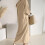 Damen-Maxikleid mit Kapuze, einfarbig, langärmelig, Sweatshirt, Plus-Size 5
