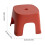 Platzsparender, stapelbarer Kunststoffhocker mit ergonomischem Design 7