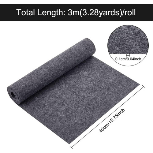 Λευκό ρολό τσόχας 10ft  15,74in  1mm 2