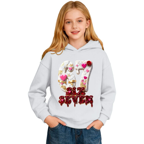 Boys graphic print hooded sweatshirt long sleeve pullover 2