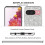 Google Pixel9 glitter stötsäkert skal Silver TPU/PC 6