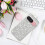 Google Pixel9 glitter stötsäkert skal Silver TPU/PC 7