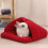Hamster Winter Bed Plush Hideout Small Warm Nest for 8
