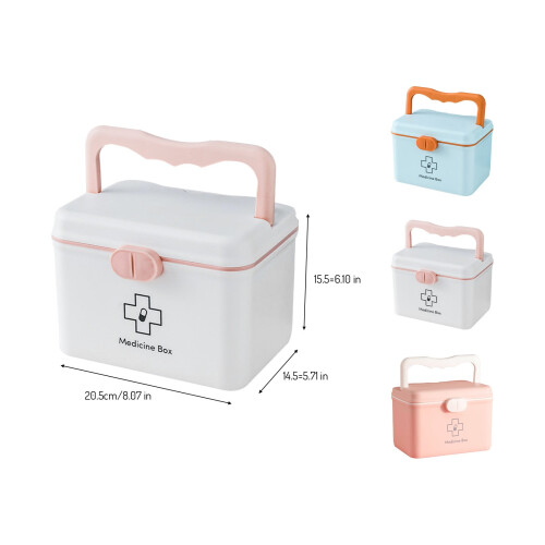 Multi Layer Plastic Storage Box/Tool Box, Multipurpose Organizer and Portable Handled Storage Case for Art Craft and Cosmetic 2