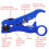 2X Multi-Purpose Coaxial Cable Stripper Cable TV Cable Stripper Wire Stripper 3