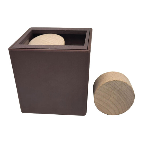 Wooden Brain Teaser Puzzle Cube 3D Challenge 1