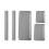 Refrigerator Door Handle Covers, Set of 10, Adjustable Appliance Handle Covers, Keep Your Kitchen Clean Gray 2