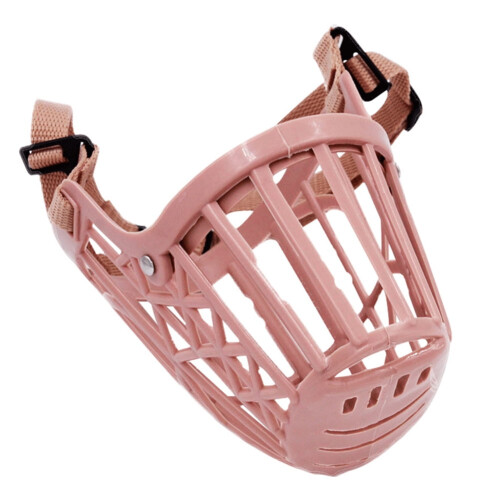 Plastic Adjustable Dog Muzzle – Breathable Basket, Small 1