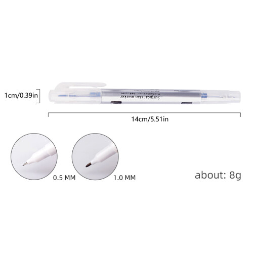 Stylo marqueur de microblading à double pointe, lot de 10 1