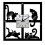 Cat Mirror Wall Clock Black Modern 12-inch 3