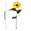 Solar Sunflower Garden Stake Light Outdoor 2
