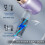 Sèche-cheveux sans fil rechargeable violet léger avec 4