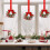 Mini couronne de Noël pour armoires, 12,7 cm (4 pièces) 6