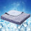 Ice Silk Cooling Blanket 60x50in Dark Blue 3-Layer 3