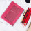3-Ring Binder Pouch Transparent Zipper Large Capacity 6