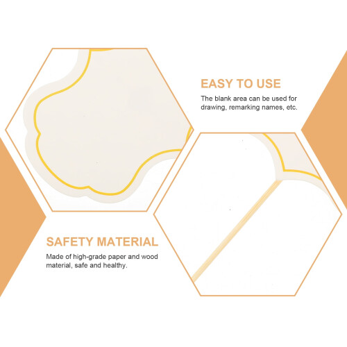 Ετικέτες με τυρί, διακόσμηση κέικ φαγητού, λευκό ξύλινο χαρτί 2