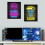 Affiche de jeu vidéo, décoration murale néon, 1 pièce 8