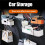 Car Seat Back Organizer Waterproof with Hooks Cup Holder 2