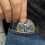 Archangel Michael Challenge Coin Psalm 91:10-11 Blue 4