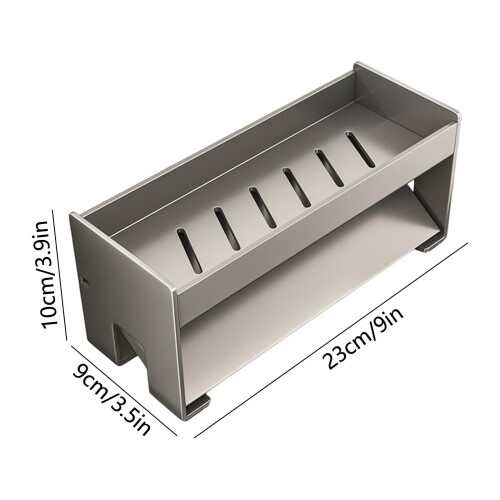 Köksavrinningshyll i kolstål, 1-pack 2