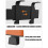 Car Seat Back Organizer Waterproof with Hooks Cup Holder 6