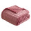 Purple 3D Bubble Throw Blanket 100x150cm Fluffy Flannel 2